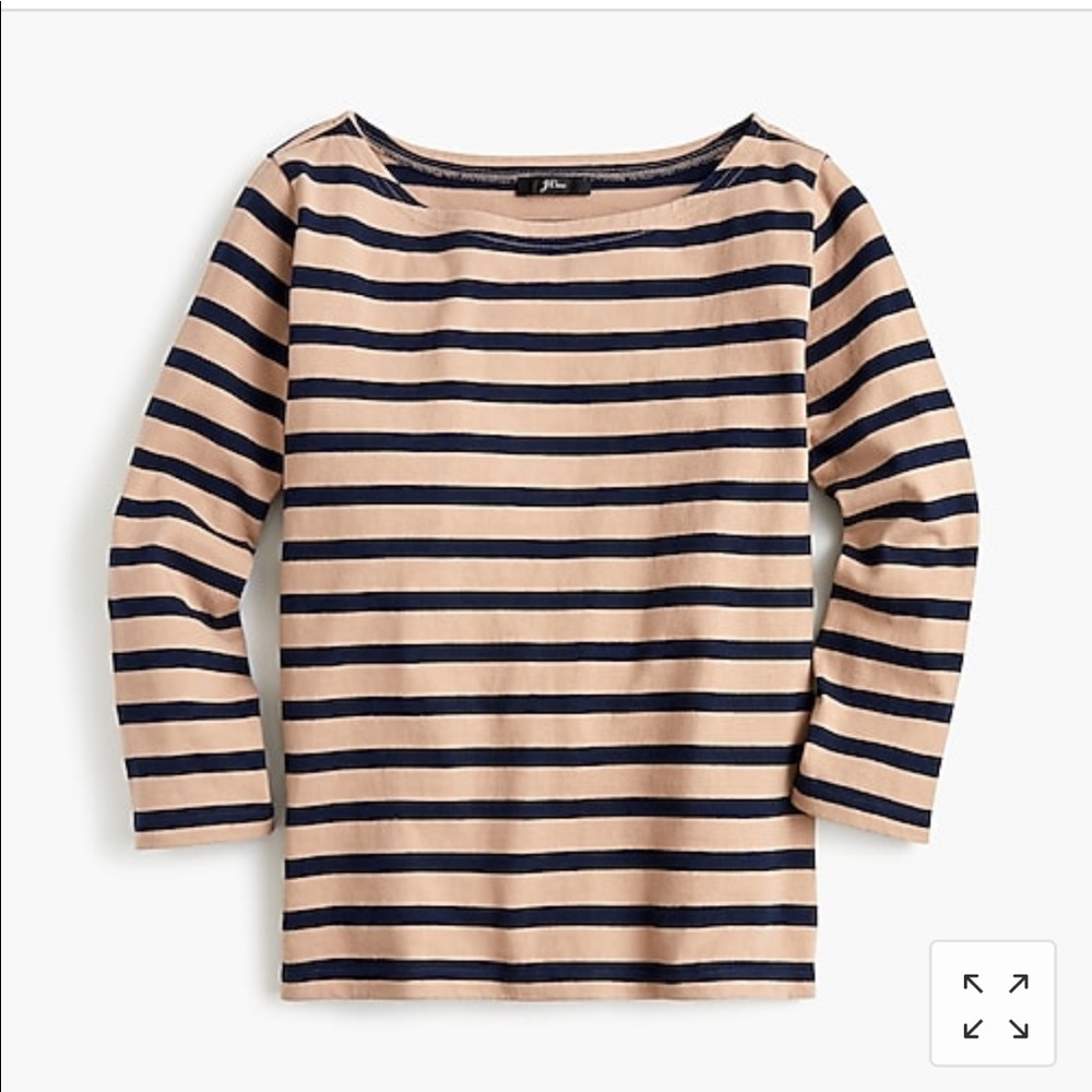 J. Crew Structured Boatneck Shirt
